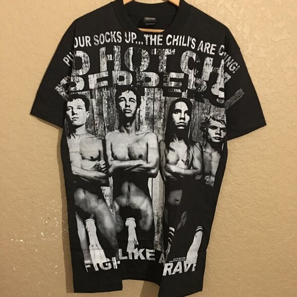 Red Hot Chili Peppers All Over Print T-Shirt Giant XL Modern - Picture 1 of 5